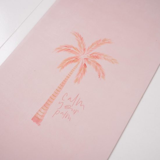palm tree pilates mat